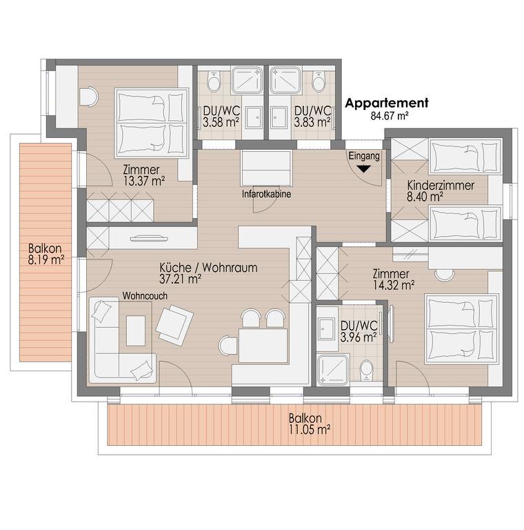 Lux Appartements Ischgl Zimmer foto